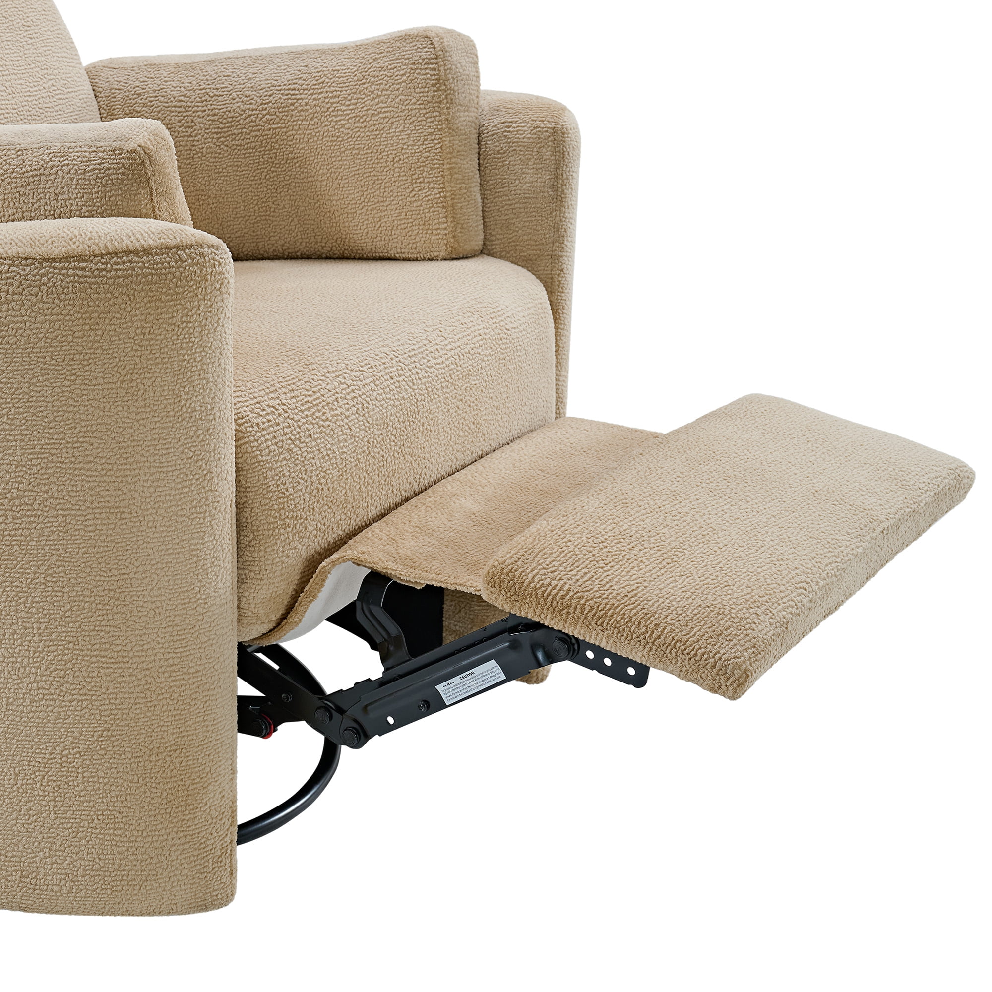 Soho Baby Nottingham Upholstered Glider Recliner Rocking Chair 360° Swivel for Nursery and Living Room – Latte​