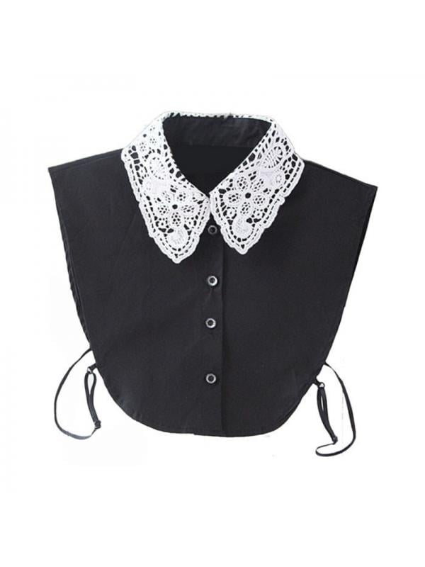 New Unisex Women Detachable Dickey Blouse Shirt Cotton Fake False Choker Collar New Unisex Women Detachable Dickey Blouse Shirt Cotton Fake False Choker Collar