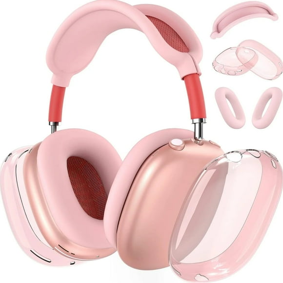 [4 in 1] Silicone Case Cover for AirPods Max USB-C (2024), Anti-Scratch Sweat-Proof Ear Pad Case Cover/Ear Cups Cover/Headband Cover Accessories Silicone Protector for AirPods Max Headphones