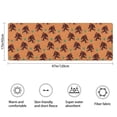 thumbnail image 3 of Orange Bigfoot and Grass Pattern Bathroom Rugs Mat,Non Slip Microfiber Bathroom Rug,Rubber Backing,Soft Bathroom Mats for Bathroom Floor,Tub and Shower,47x17in(120x43cm), 3 of 5