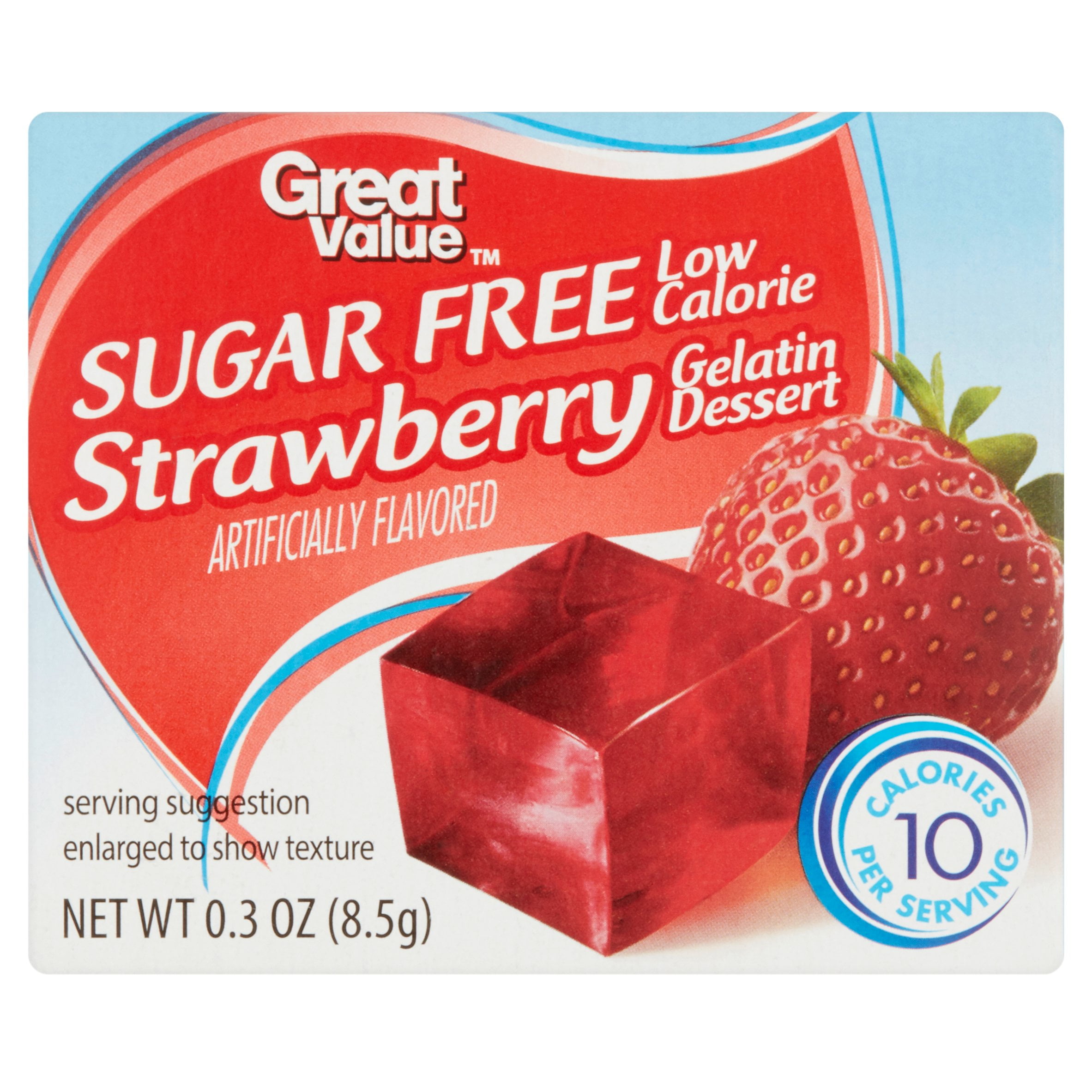 Great Value Strawberry Gelatin Dessert, 0.3 oz by Wal-Mart Stores, Inc.