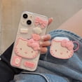 thumbnail image 2 of Funda de teléfono transparente de dibujos animados 3D Sanrio Hello Kitty para Samsung Galaxy S21 S21 FE Note20 Ultra A51 52 5G, funda suave Y2k, regalo para niña Fivean unisex, 2 of 2