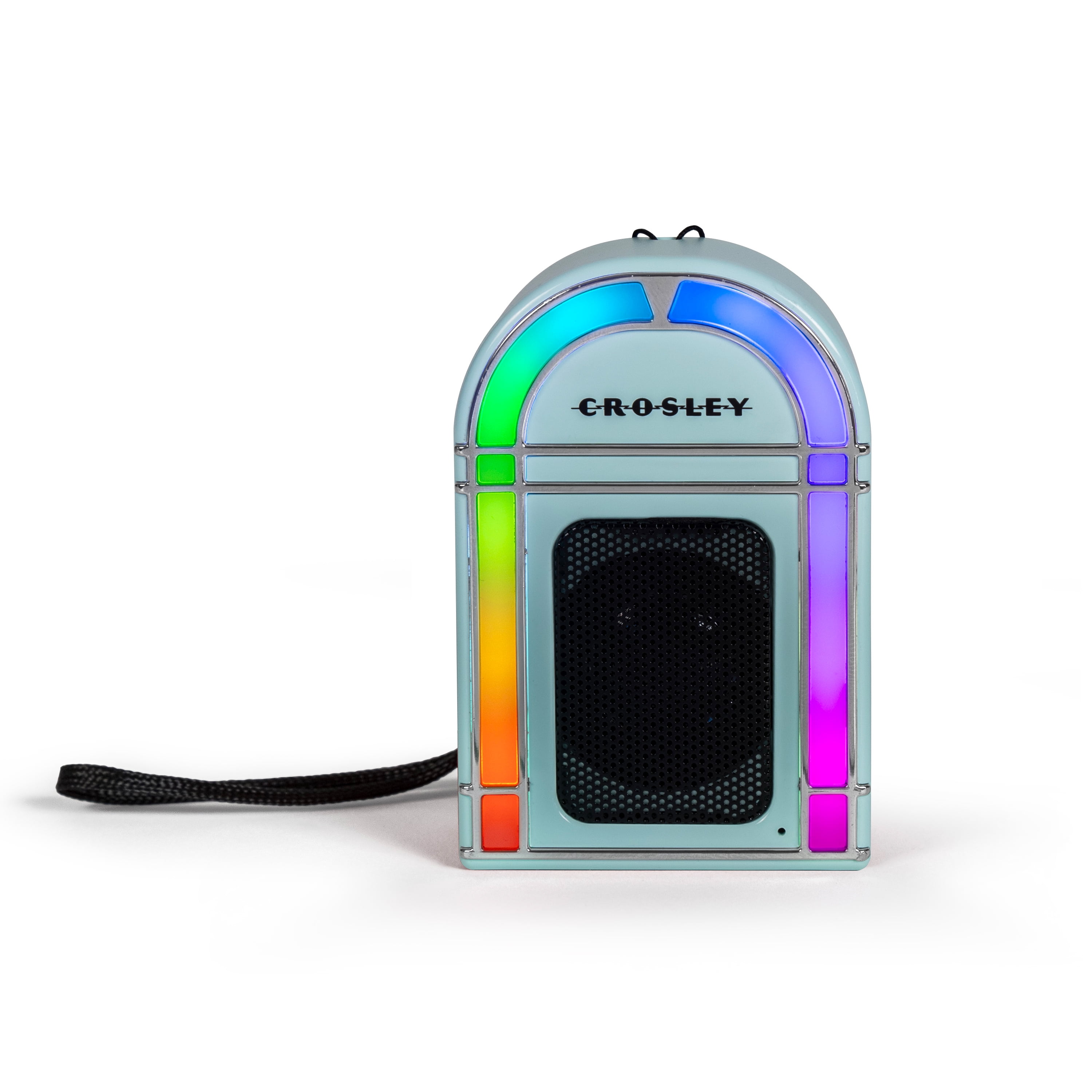Crosley Mini Jukebox Retro Portable Bluetooth Speaker with LED Lights and Microphone, Vintage