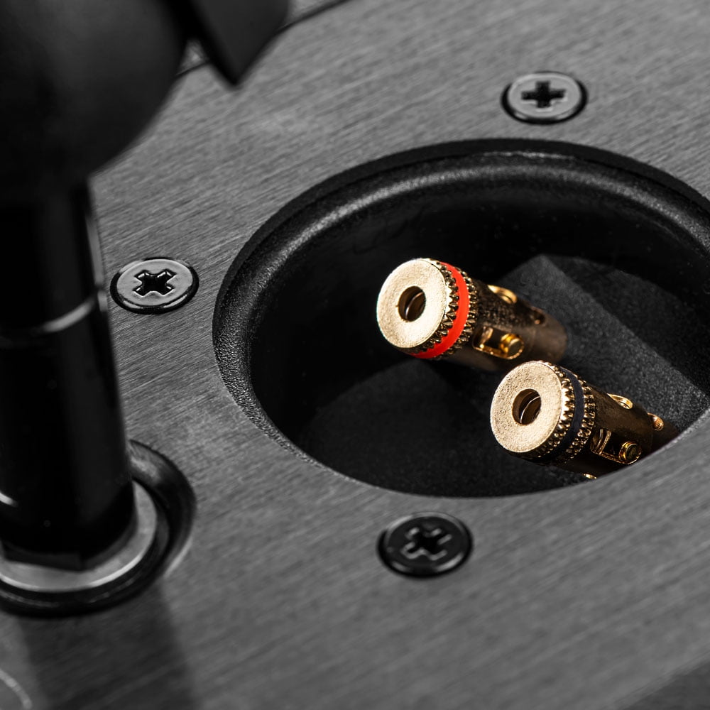 OSD Audio Nero MODQ3 LCR Bookshelf Speaker with Dual 3" Glass Fiber Woofers & 1" Silk Dome Tweeter, Single