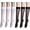 3 Black+3 White, variant on SUCS 6 Pairs Sheer Knee High Stockings With Reinforced Toe 20D Nylon Socks For Women