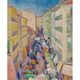 thumbnail image 2 of Józef Pankiewicz 20x24 Gold Ornate Framed and Double Matted Museum Art Print Titled - Street in Madrid (From 1916 Until 1918), 2 of 4