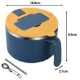 thumbnail image 3 of 1200ml Ramen Bowl with Filterable Lid Spoon Chopsticks Ramen Cooker Bowl, 3 of 8