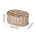 thumbnail image 4 of AOMXGD Natural Woven Storage Basket For Desk Coffee Table Snacks Cosmetics Small Items Organizer Tray, 4 of 7