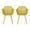 Yellow, variant on Christopher Knight Home Lotus Outdoor Modern Dining Chairs (Set of 2) by Black 24.00" W x 20.50" L x 32.20" H