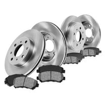 Callahan Brake Parts Brake Kit for VOLKSWAGEN Select Models Front and Rear Replacement Brake Rotors with Metallic Brake Pads EBYK011331
