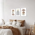 thumbnail image 3 of Minimalist Boho Wall Art Set of 3, Mid-Century Modern Wall Art, Framed Canvas Wall Art Moon Botanical Geometric Neutral Abstract Artwork Prints Modern Boho Room Wall Decor for Living Room,12x16, 3 of 6