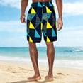 thumbnail image 5 of Qulqfy Mens Shorts 5 Inch Vacation Beach Lounge Blue Shorts Elastic Waist Drawstring Graphic Shorts Mens Golf Shorts XL, 5 of 8