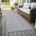 thumbnail image 6 of Addison Rugs Chantille Indoor/Outdoor Transitional Stripes Lavender Washable Runner Rug, 2'3" x 7'6", 6 of 6