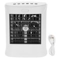 thumbnail image 1 of Mini humidificador enfriador de aire, Altavoz Bluetooth con LED de 7 colores, 3 modos de velocidad del viento, humidificador con ventilador de tanque de agua de 500ml, 1 of 8