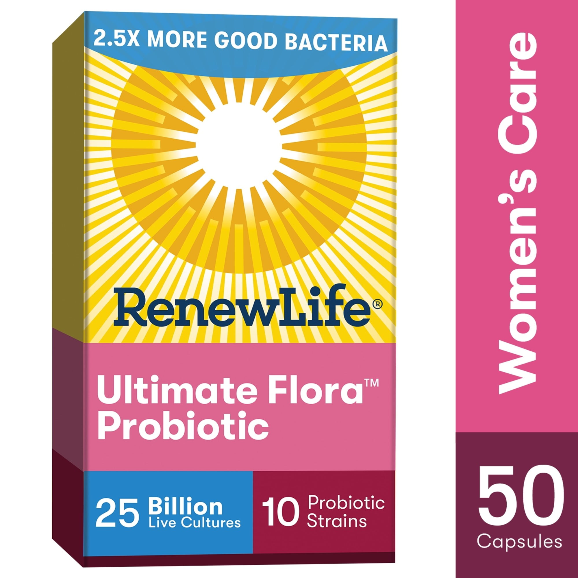 Renew Life Women's Probiotic, 1 Women's Probiotic, 25 Billion, 50 Ct