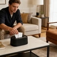 thumbnail image 6 of Tissue Dispenser, Desktop Tissue Box And Household Living Room Dispenser For Facial Tissues And Napkin Storage, 8.2"x 5.3" x 3.7", 6 of 6