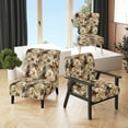 thumbnail image 1 of Designart "Victorian Brocade Rusticity" Brown Floral Upholstered Accent Chair - Cottage Arm Chair For Bedroom, 1 of 7