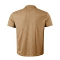 thumbnail image 5 of BinBiL Golf Shirts for Men with Pocket Short Sleeve Collared Golf Shirts Quick Dry Athletic Summer Khaki L(L), 5 of 5
