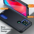 thumbnail image 3 of FIEWESEY For Motorola Moto G Stylus 2021 Case Heavy Duty Rugged Shockproof Full Body Protective Phone Cover, Black, 3 of 4