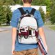 thumbnail image 4 of Disketp Vintage Buffalo Plaid Christmas Camper Mochila Escolar de 15 Pulgadas, Mochila Ligera para Estudiantes, Viajes y Trabajo, Cómoda y Resistente para el Uso Diario, 4 of 6