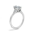 thumbnail image 3 of 0.65 Carat Marquise Natural Diamond Elegant Halo Design Bridal Rings in Solid 14K White Gold for Women Size 7, 3 of 8