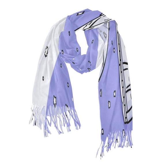 Snowy Landscape Soft Stylish Scarf 86.6''x30.7'' Lightweight and Warm, Breathable