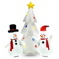 thumbnail image 2 of Costway 6FT Noël Gonflable Double Bonhommes de Neige & Arbre W / Intégré en Rotation LED Lumières, 2 of 10