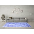 thumbnail image 3 of Ahgly Company Indoor Square Patchwork Blue Transitional Area Rugs, 8' Square, 3 of 4