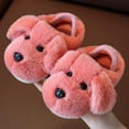thumbnail image 2 of Quealent Dog slippers Funny House Slippers Toddler Girls Boys Winter Indoor Outdoor Fuzzy Warm Shoes Red for Size 9, 2 of 3