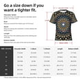 thumbnail image 4 of Rocae Dot Mandala for Men's Moisture-Wicking Crew Tee - T-Shirt for Sports, Outdoor Activities, and Casual WearSmall, 4 of 9