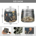 thumbnail image 2 of Yayeee Ashtray with Lid for Cigarette Smokeless Stainless Steel Home Ash Holder, Skeleton with Rainbow, 2 of 7
