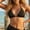 #9Black, variant on Women's Summer Beach Vacation Crochet Bikini Top, Halter Triangle Adjustable Hollow Out Swim Bathing Suit Top