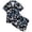 A-Black101, variant on JAJAHO Silk Pajamas For Girls 2 Piece Sets Ocean Animals Printed Short Sleeve Sleepwear Shorts Set For Kids 2-13Y