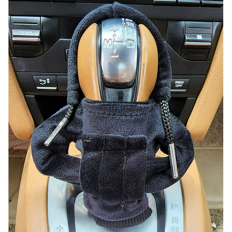 Gear Shift Hoodie Cover Car Interior Funny Shifter Knob Cover Gear