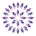 thumbnail image 1 of Uxcell 100 Pcs Perles en Forme d'Il de Cheval avec Strass pour Fabrication de Bijoux Multicolores, 1 of 5