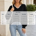 thumbnail image 3 of yillto Womens Sweater Knit V Neck Ruffled Long Sleeve Tops Soft Warm Pullover Sweaters for Fall Winter, 3 of 7