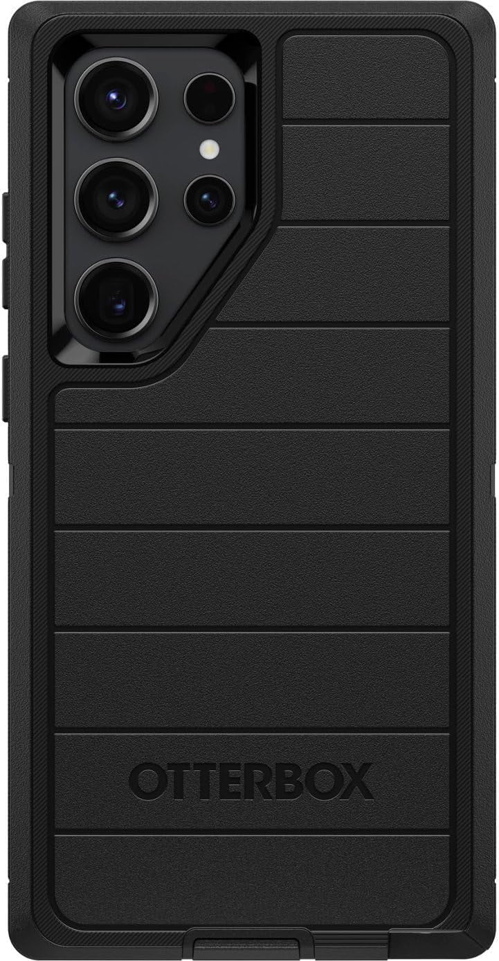 OtterBox Galaxy S23 Ultra (Only) - Defender Series Pro Case - Black - Rugged & Durable - with Port Protection - Holster Clip Kickstand - Non-Retail Packaging
