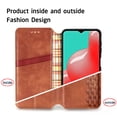 thumbnail image 6 of Galaxy A32 5G Case, Premium PU Leather TPU Wallet Cover with Card Holder Kickstand Hidden Magnetic Adsorption Shockproof Flip Folio Cell Phone Protective Case for Samsung Galaxy A32 5G,Brown, 6 of 8