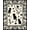 Black, Pattern 4, variant on Flatwoven High Traffic Area Rug, Black Cat & Blossoms Entryway, Non Slip, Stain Resistant, Washable Area Rugs for Living Room, Bedroom(Black, 4X6)