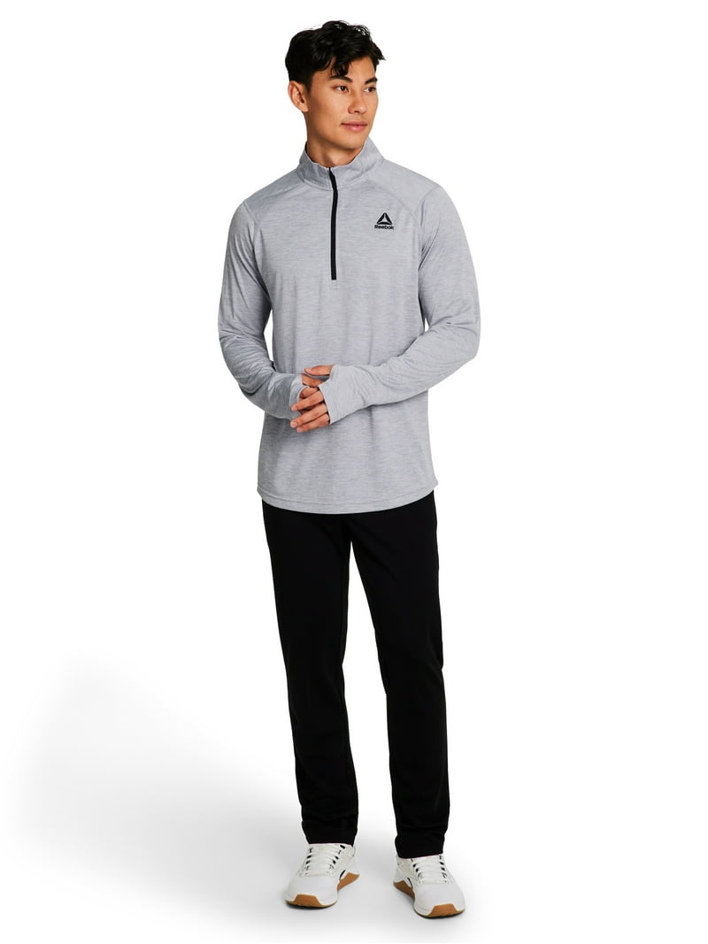 Reebok Men's and Big Men's Trail Quarter-Zip Active Pullover Shirt