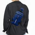 thumbnail image 4 of WRKEKC Sac Bandoulière Imperméable pour Extérieur avec Port USB, Sac de Poitrine Léger en Polyester pour Randonnée, Sangle Réglable et Multiples Poches, 4 of 6