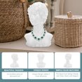 thumbnail image 2 of 1pc Figure Bust Statue Soporte de joyería Pendientes Pendientes Pantalla Rack Home Adorn, 2 of 6