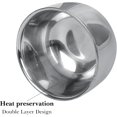 thumbnail image 2 of Linkidea Tasse de Savon à Raser en Acier Inoxydable à Isolation Thermique, Tasse de Rasage Durable à Petite Capacité, Bol de Crème à Raser pour Rasoir Humide pour Hommes (Argent), 2 of 6