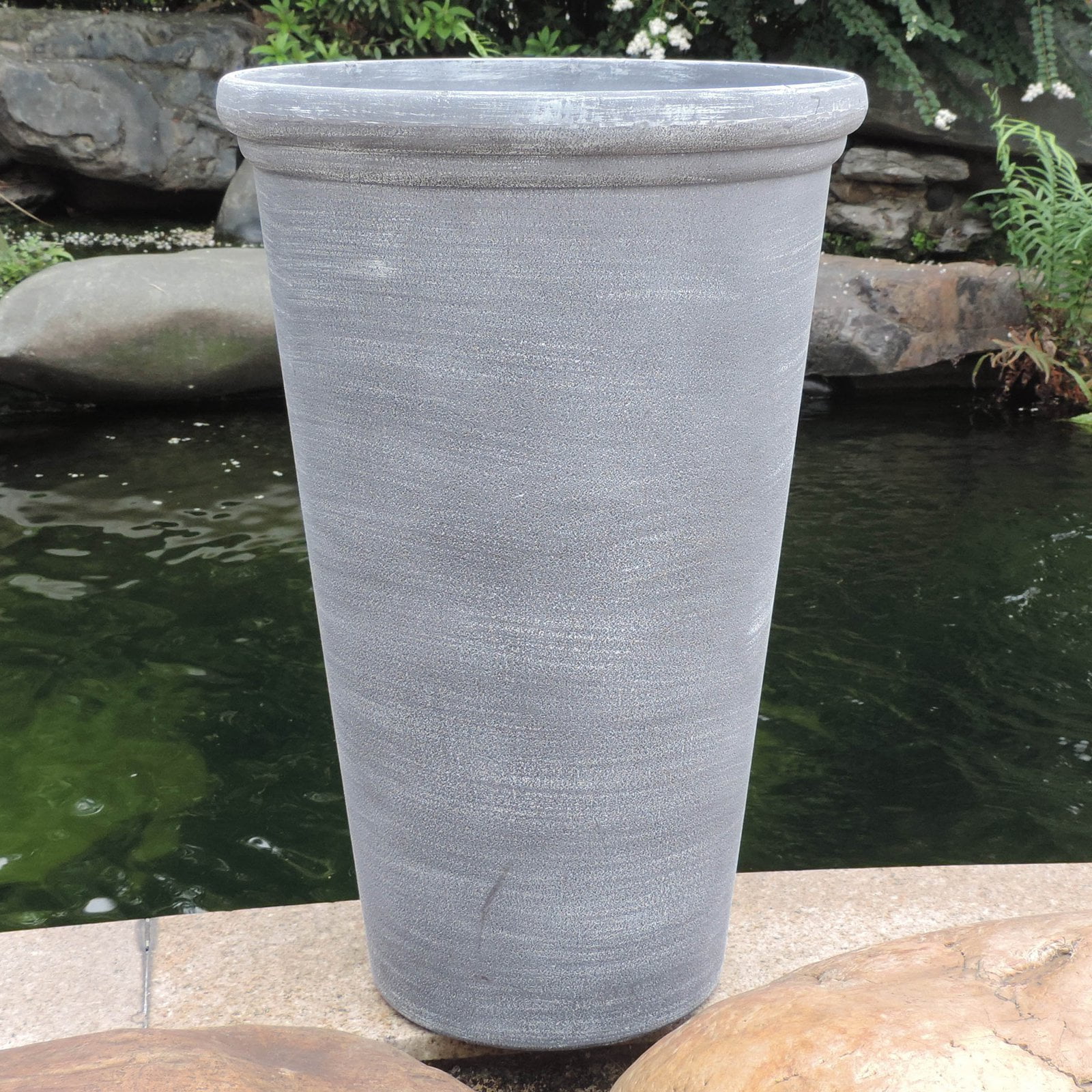 Austram Birch Round Tower Indoor Outdoor Planter by Austram LLC