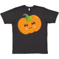 thumbnail image 3 of Inktastic Halloween Pumpkin, Trick or Treat, Smiling Pumpkin T-Shirt, 3 of 5
