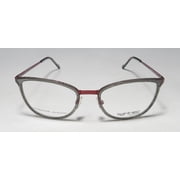New Lightec 30057l Womens/ladies Cat Eye Full-rim Black Hanmade See Through Acetate Fabulous Frame Demo Lenses 54-20-145 Eyeglasses/glasses