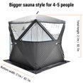 thumbnail image 3 of Abanopi Carpetas, protección de hielo estilo sauna tienda impermeable a prueba de viento Conjunto de tiendas de invierno Bosnyyds Buzhi, 3 of 5