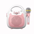thumbnail image 1 of Karaoke Machine Rechargeable Portable Karaoke Speaker with Microphone BT/Memory Card/USB Connectivity Lights for Boys Girls, 1 of 7
