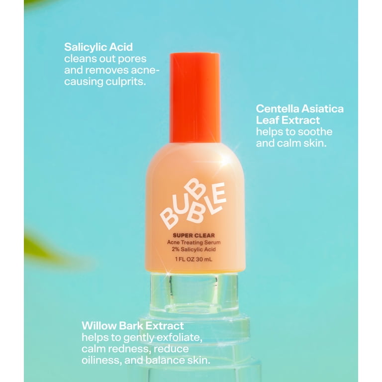Bubble Skincare Super Clear Acne Serum, 1 fl oz / 30mL - Walmart.com