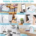 thumbnail image 3 of YOPTOP Portable Thermal Printer Mini Printer for All Smartphones Wireless Bluetooth Pocket Printers 6 Rolls Paper Inkless Tiny Printer for Photos/Labels/etc,none,Mini, 3 of 11